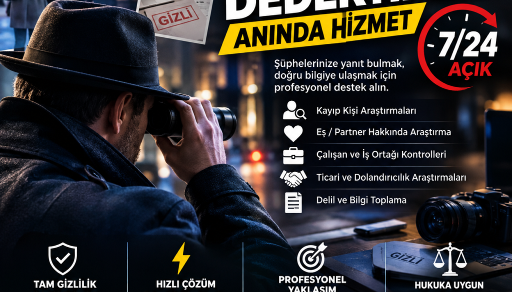 acil özel dedektif